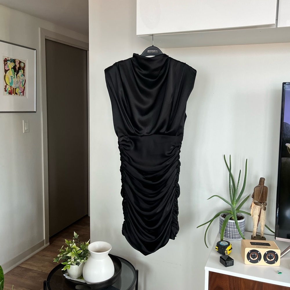 Aritzia Babaton Hasek Satin Formal Elegant Wedding Guest Party Dress Sz 8 - Picture 8 of 15